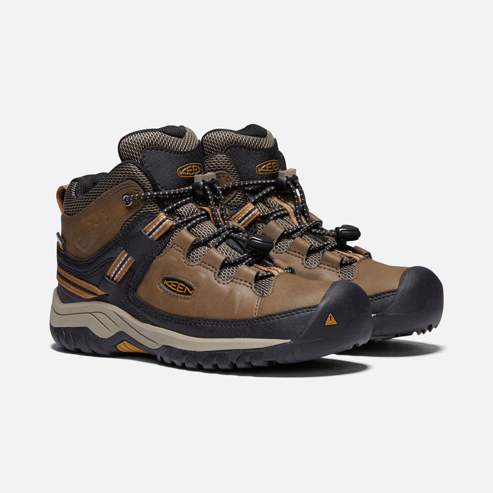 Keen Laarzen Kinderen Bruin/Zwart - Targhee Waterproof - 80247-OKME